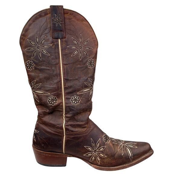 Shyanne Women’s Daisy Mae Brown leather Cowgirl Boot Size US 6.5 B - Picture 4 of 11